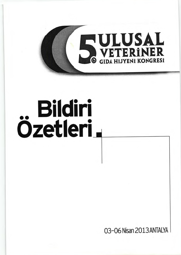 V. Veteriner Gıda Hijyeni Kongresi Özet Kitabı